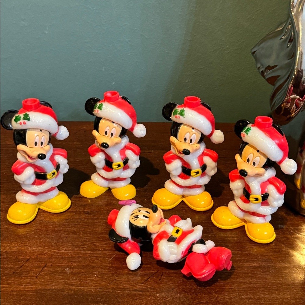 Kurt Adler Mickey and Minnie Mouse Christmas Light Covers - Set of 5